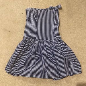 Abercrombie Kids striped blue and white dress XL